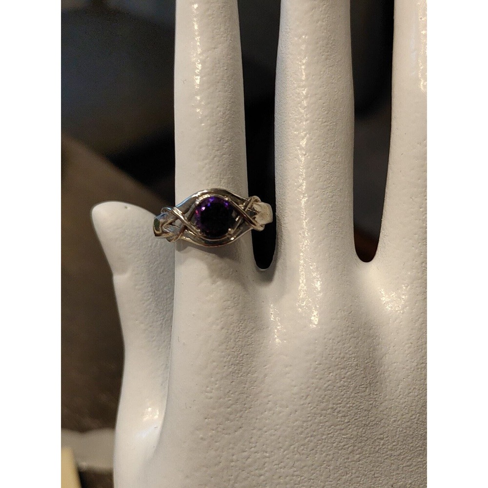 VERY PRETTY PURPLE SIZE 5 3/4 STAMPED LANI 925 - TOURMALINE RING IN GREAT SHAPE!
